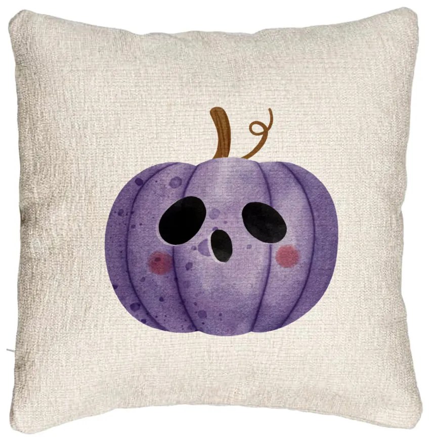 Perna Decorativa Canapea cu motiv de Halloween 10, 40x40 cm, Cu fermoar