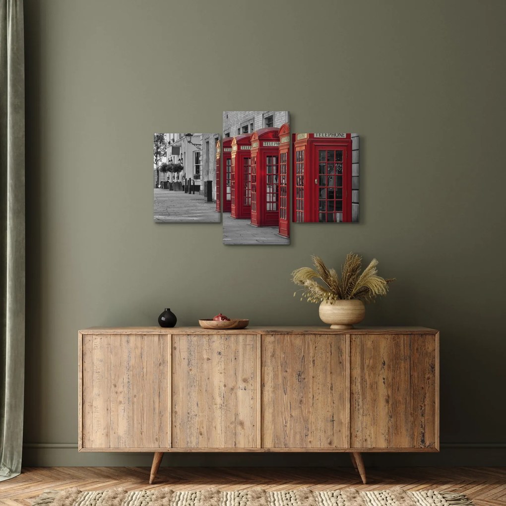 Tablou - Cutii telefonice din Londra (90x60 cm)