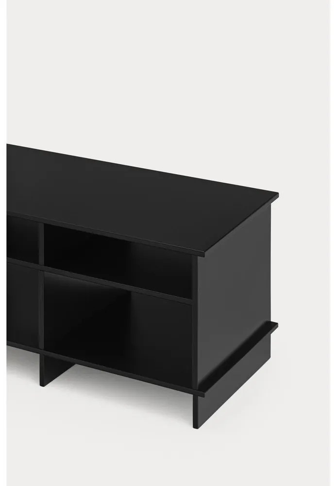 Comodă TV neagră 180x50x40 cm Inari – Teulat