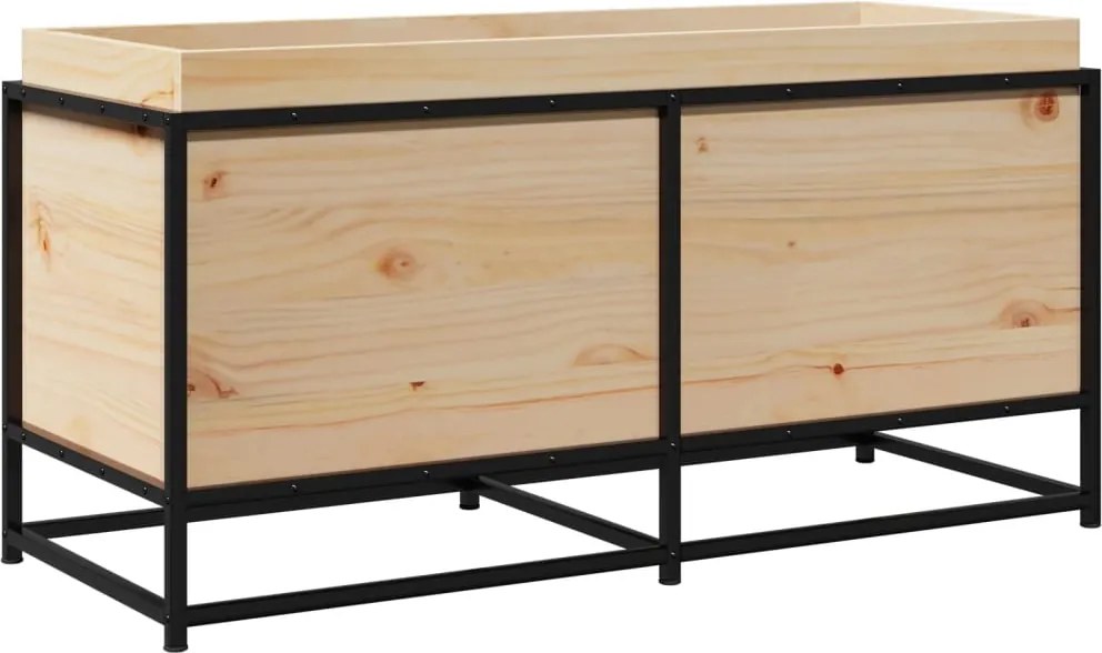 vidaXL Jardinieră de grădină, 100x40x50 cm, lemn masiv de pin