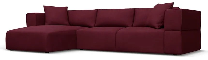 Colțar burgundy (cu colț pe partea stângă ) Esther – Milo Casa