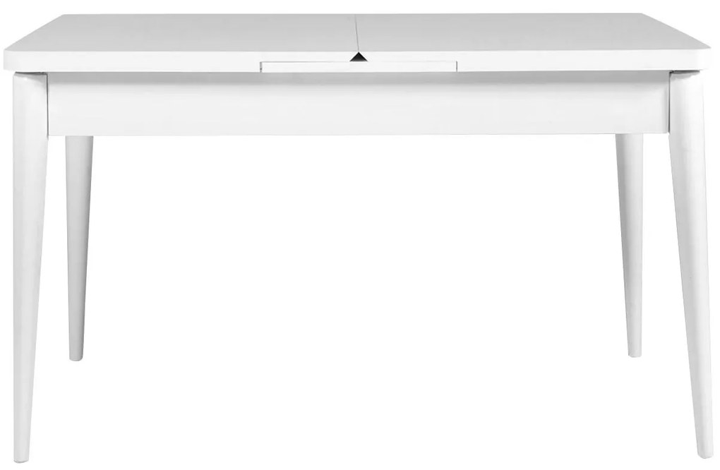 Masă de sufragerie extensibilă Nidupo 1 (alb) (pentru 4-6 persoane). 1093740