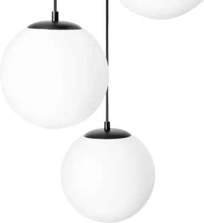 BRILAGI - Lampă suspendată pe cablu POLOS 3xE27/40W/230V Ø 42 cm negru