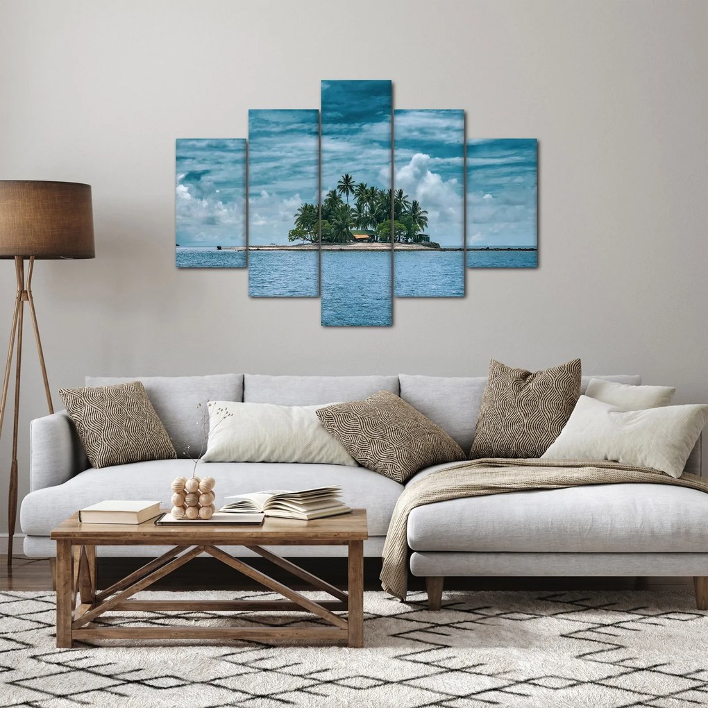 Tablou insula în mare (150x105 cm)