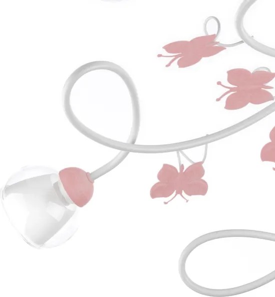 Lustră aplicată pentru copii BUTTERFLY 5xE14/6W/230V ONLI