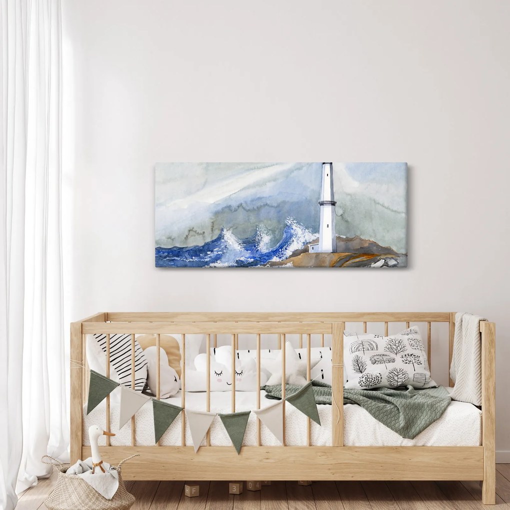 Tablou cu pictura farului (120x50 cm)