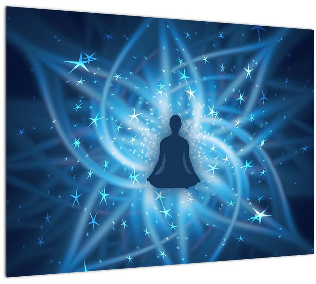 Tablou pe sticlă - Energie spirituală (70x50 cm)