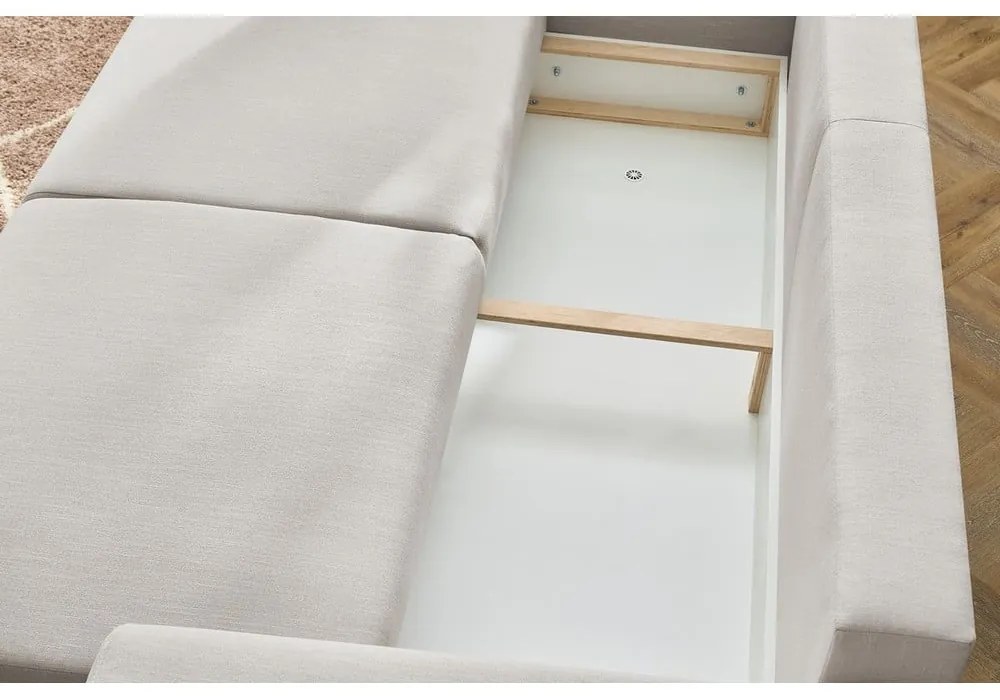 Canapea extensibilă bej deschis Envy - Bobochic Paris