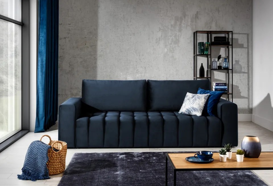 Canapea extensibila, 247x92x97 cm, Lazaro 02, Eltap (Culoare: Visiniu inchis / Matt Velvet 68)