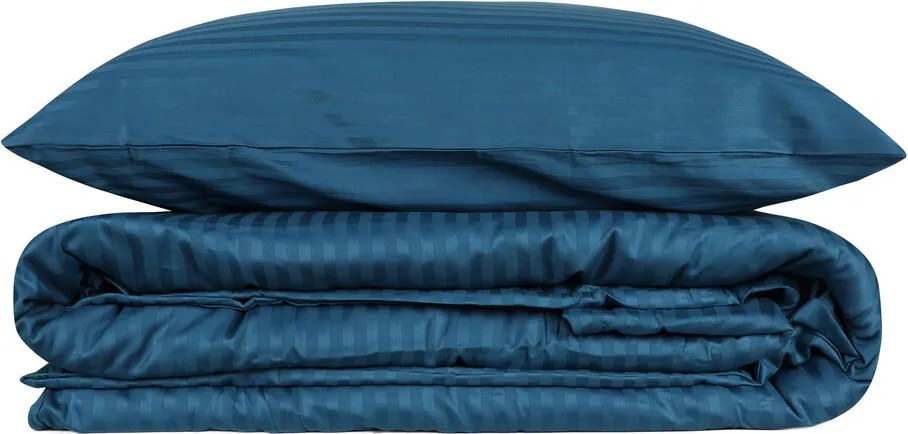 Lenjerie de pat dubla King (FR), L'essentiel Maison, Stripe, Albastru