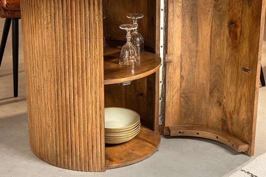 Masa cu spatiu de depozitare, lemn de mango TRES CHIC 120cm