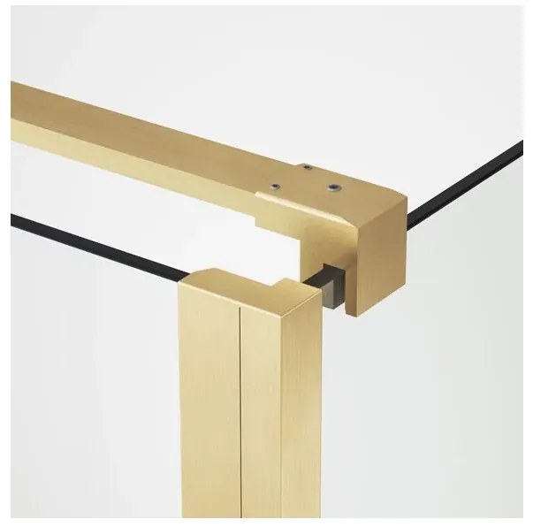 Paravan de dus tip Walk-in auriu periat SanSwiss Easy STR4P 90x200 cm