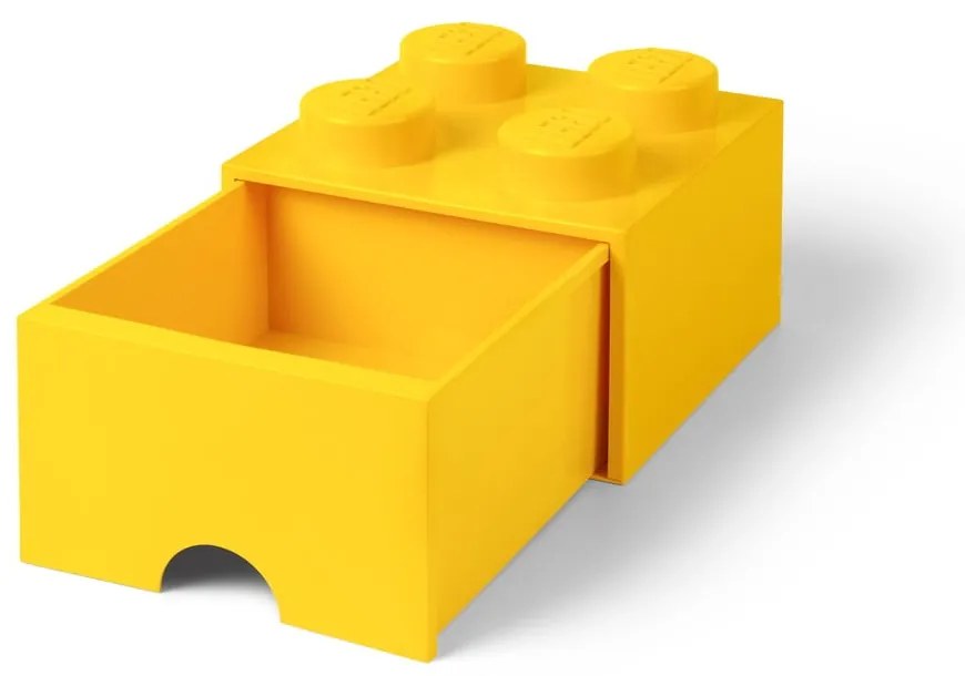 Cutie depozitare cu sertar LEGO®, galben