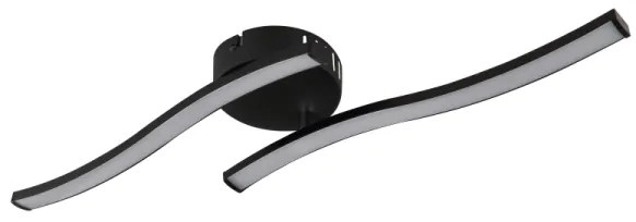 Plafonieră LED Globo 67178SC ELOISE 2xLED/6W/230V negru