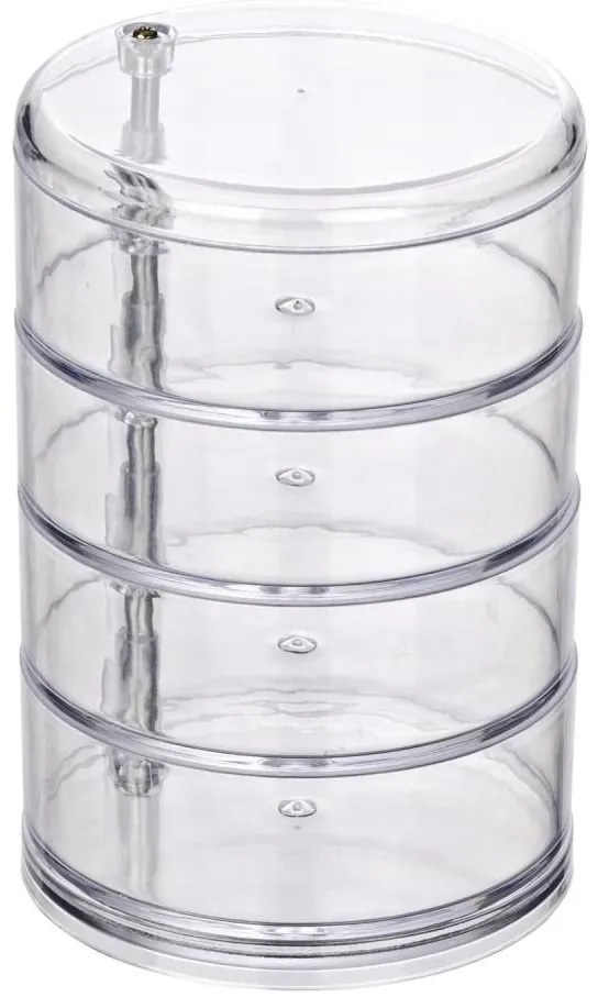WENKO 20990100 - Organizator TOWER 11,5 x 17,5 cm, transparent