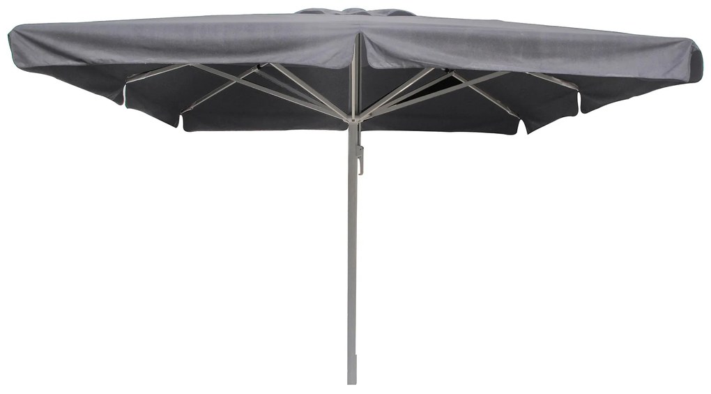 Umbrela terasa Horecalux Karin, 5×5 m cu suport din granit 90 kg, gri