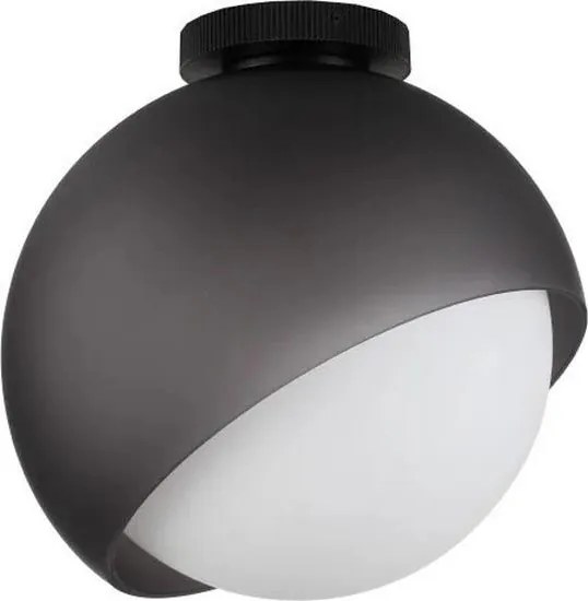 Ideal Lux - Plafonieră BLOOM 1xE27/42W/230V, Ø 30 cm, neagră