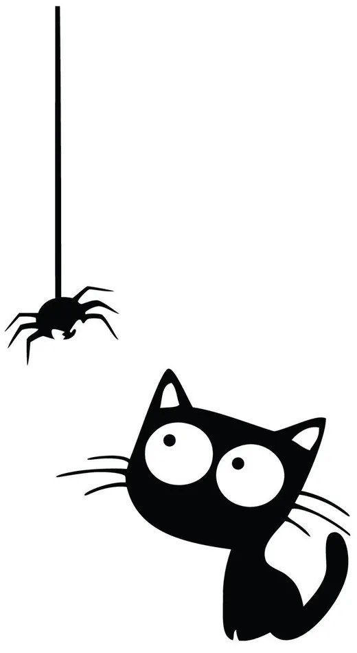 Autocolant Ambiance Cat And Spider