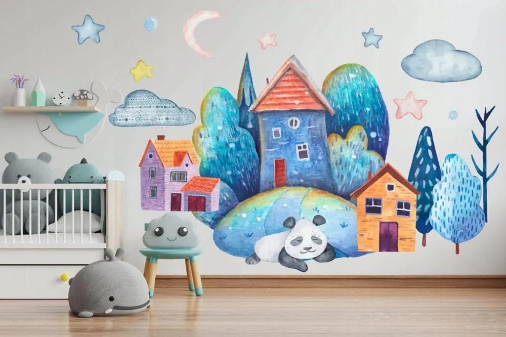 Autocolant de perete colorat, pentru camera copiilor sau grădiniţă 150 x 300 cm