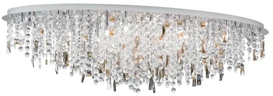 Plafonieră de cristal Orion CRYSTALRIVER 21xG9/40W/230V crom lucios