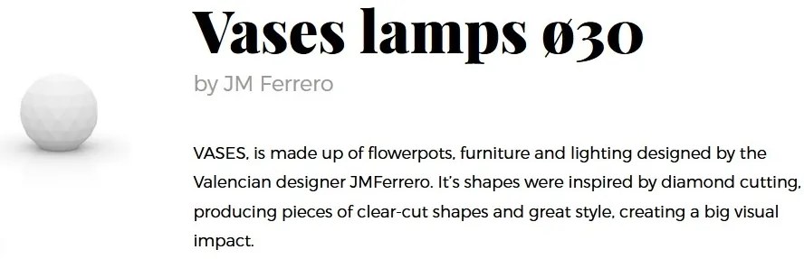 CORP DE ILUMINAT LED DECORATIV VASES LAMPS 30cm 48030W VD