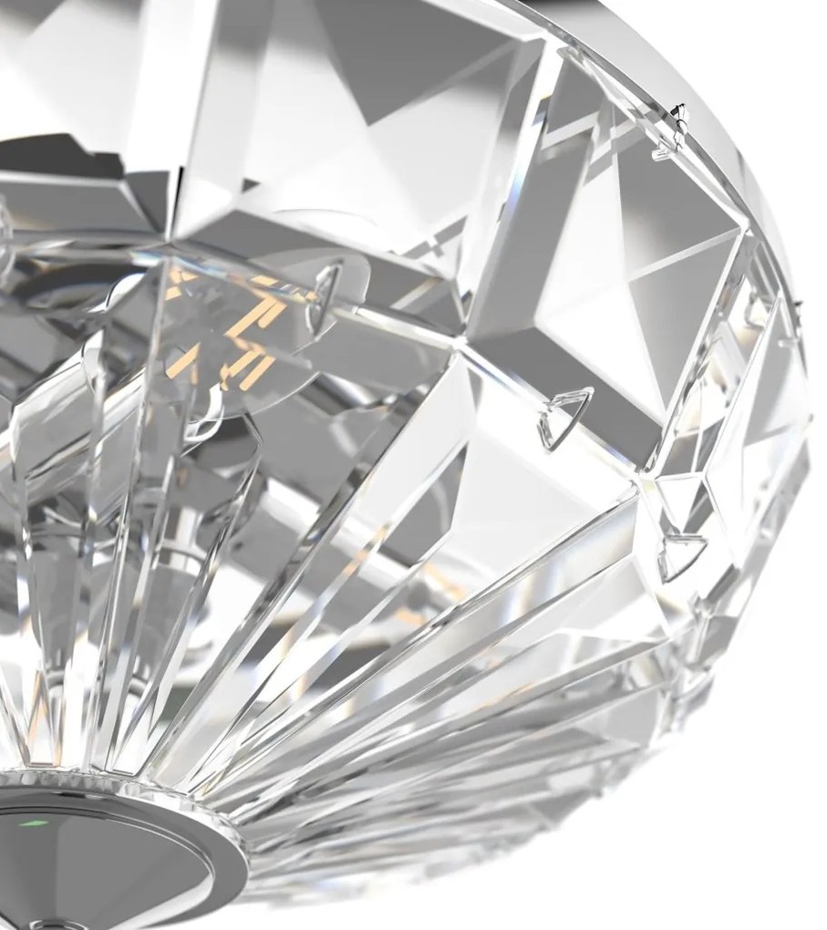 Lustra aplicata design neoclasic Facet crom 39,6cm