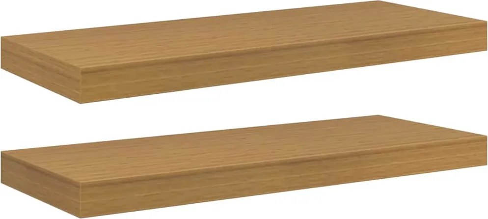 vidaXL Raft de perete 2 pcs Bej 60 x 23,5 x 4 cm Lemn compozit