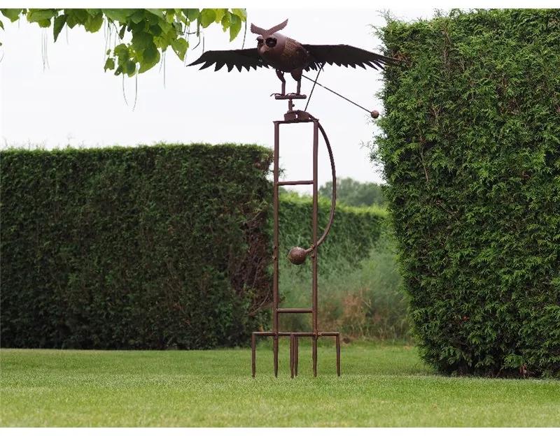 Figurina metal Giant flying owl, 190x80x150 cm