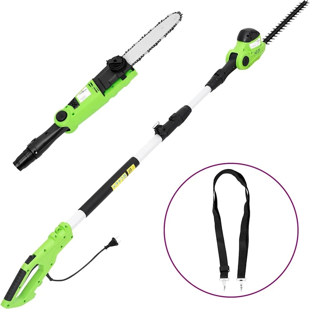 vidaXL Drujbă electrică/Trimmer gard viu tijă telescopică 25/41cm 710W