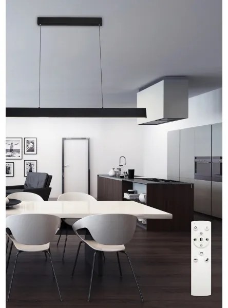 Lustră LED pe cablu dimabilă LED/30W/230V neagră Top Light + telecomandă