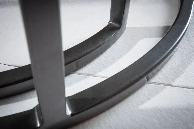 Set de 2 masute design industrial Elements Mango gri