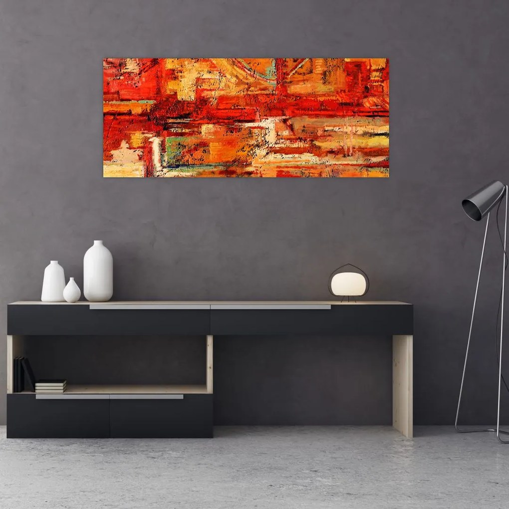 Tablou cu pictură pe pereți (120x50 cm)