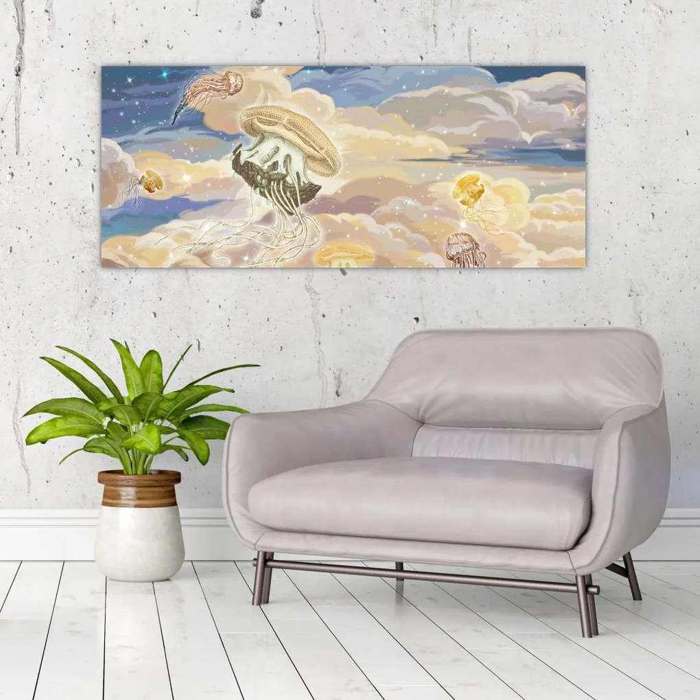 Tablou - Meduză Cerească (120x50 cm)