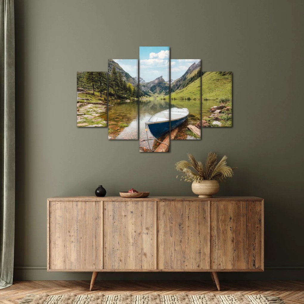 Tablou - Seealpsee, lac din Elveția (150x105 cm)