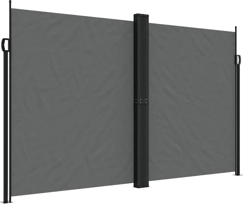 vidaXL Copertină laterală retractabilă, antracit, 200x1000 cm
