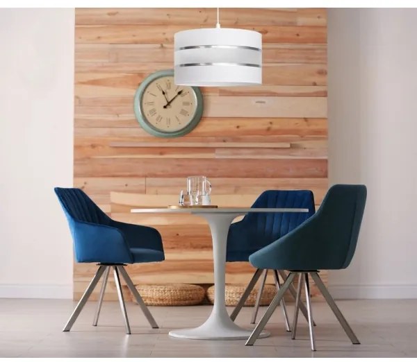 Lustră pe cablu HELEN 1xE27/15W/230V d. 35 cm albă