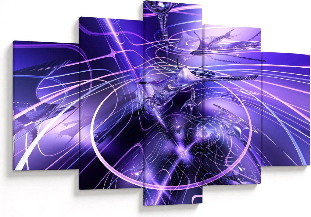 Tablou abstracție tehnică (150x105 cm)