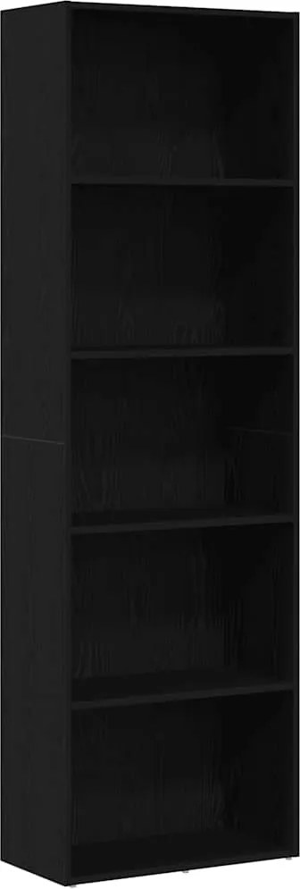 vidaXL Bibliotecă Stejar negru 60x30x189 cm Lemn prelucrat