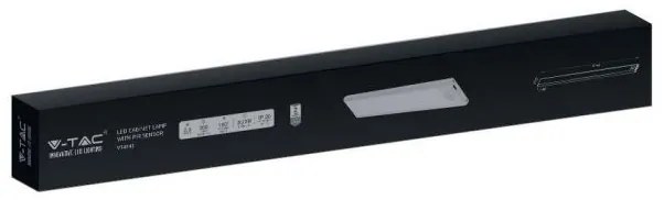 Corp led pentru dulap cu senzor de miscare si acumulator, 2.5 W, lumina neutra(4000K), 260 lm, IP20, argintiu, V-TAC