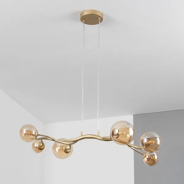 Lustră LED pe cablu Brilagi MISTEL 6xG9/3W/230V auriu