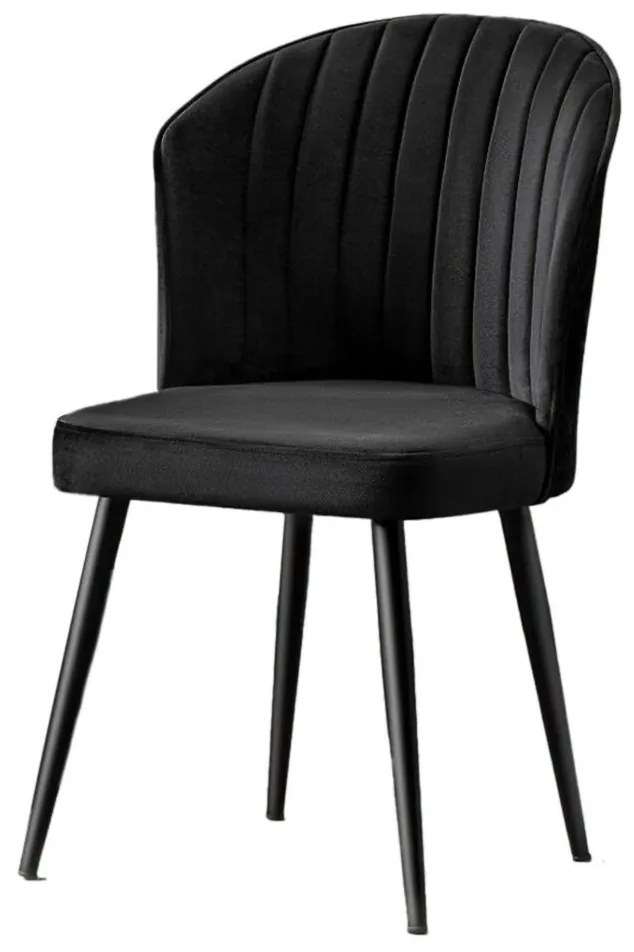 Set de scaune de sufragerie Rubi Black, 4 buc., 4 buc