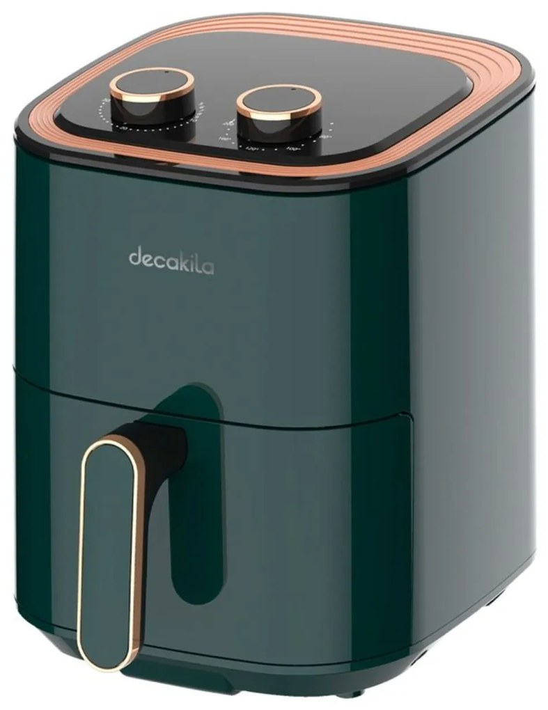 Friteuza cu aer cald Decakila, 1400W, capacitate 3.5L, gatire fara ulei, termostat reglabil 80-200˚C, timer reglabil 30 de min KEEC036V