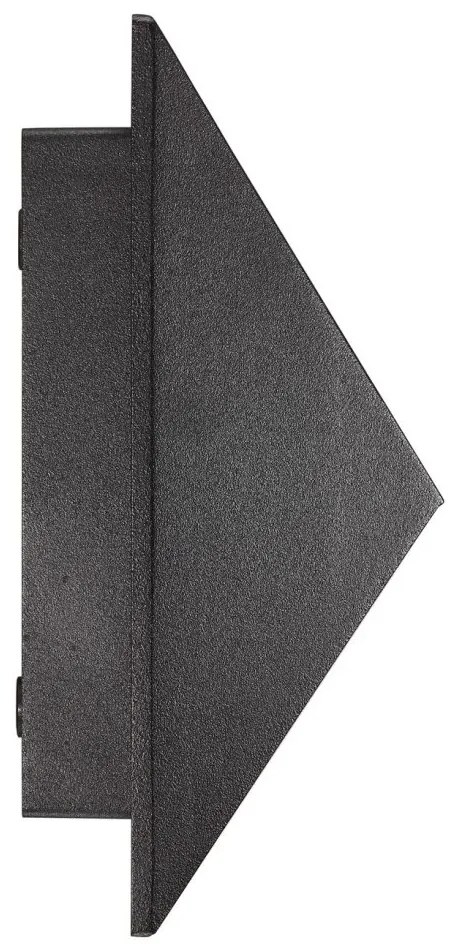 Aplica de perete pentru iluminat exterior IP54 Pontio 27 negru