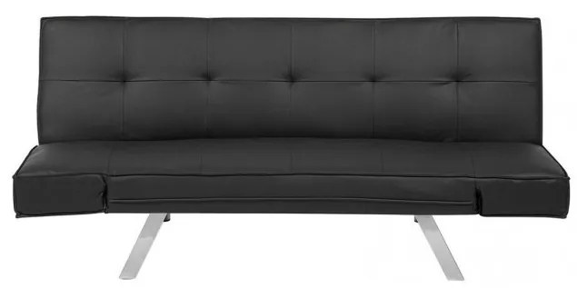 Canapea extensibila Bristol, negru, 84 x 180 x 74 cm
