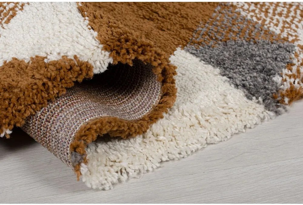 Covor Flair Rugs Nuru, 80 x 150 cm, portocaliu - gri