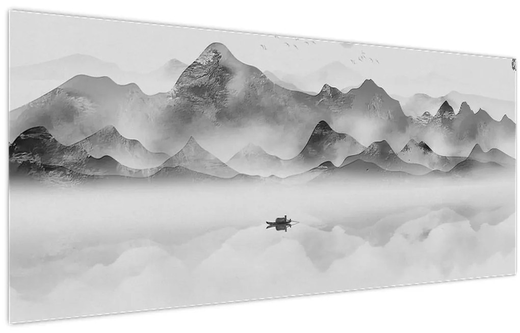 Tablou - Lac japonez (120x50 cm)