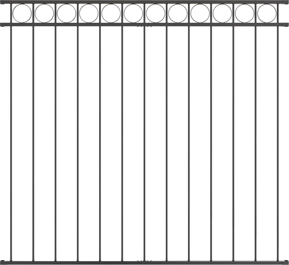 vidaXL Element de gard Gri 170 x 150 cm Oțel