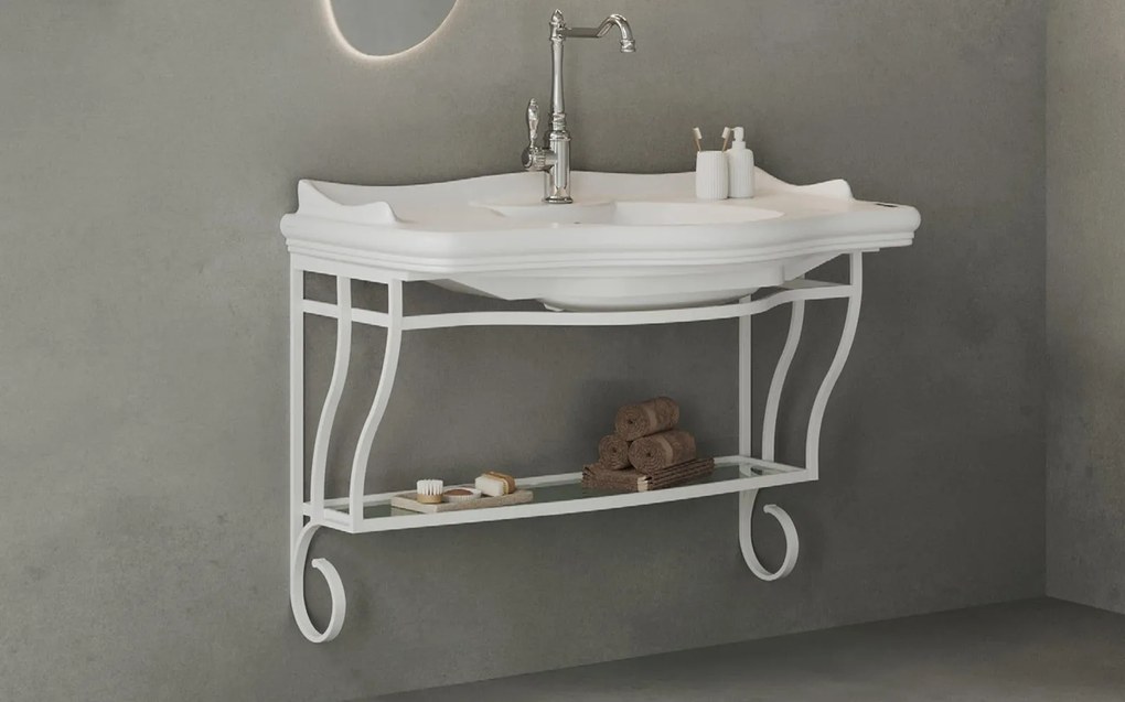 Set lemn masiv alb Mobilier Baie Suspendat Greyson Model G1 /Negru - Negru