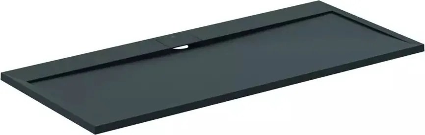 Cadita de dus dreptunghiulara Ideal Standard i.life Ultra Flat S negru intens 180x80 cm