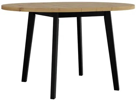 Masă sufragerie extensibilă Herra 100 130 III L (Stejar artisan + Alb) (pentru 2-4 persoane). 1105384